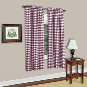 Sweet Home Collection Kitchen Window Curtain Panel Treatment Decorative Buffalo